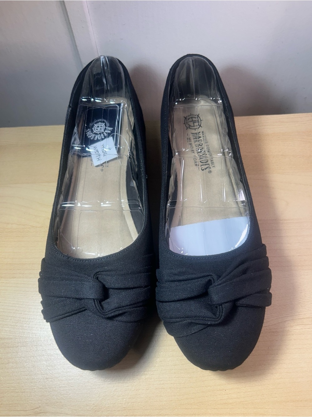 Black Knot-Detail Women's Ballet Flats